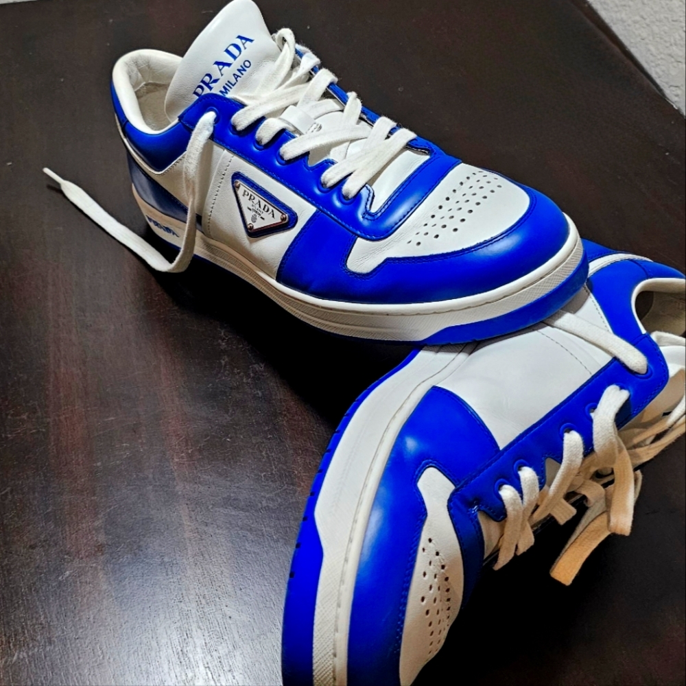 Prada Downtown Logo Low Top Sneaker (Men)